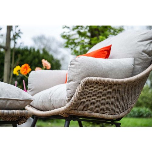 Logan armchair including ottoman - vintage willow -  desert sand