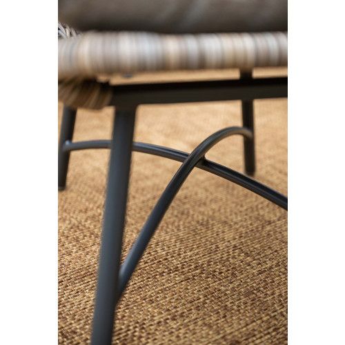 Logan armchair including ottoman - vintage willow -  desert sand