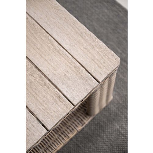 Tennessee lounge table - 140x80 cm - vintage willow - light  teak vironwood
