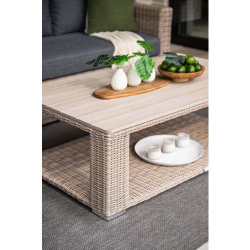 Tennessee lounge table - 140x80 cm - vintage willow - light  teak vironwood