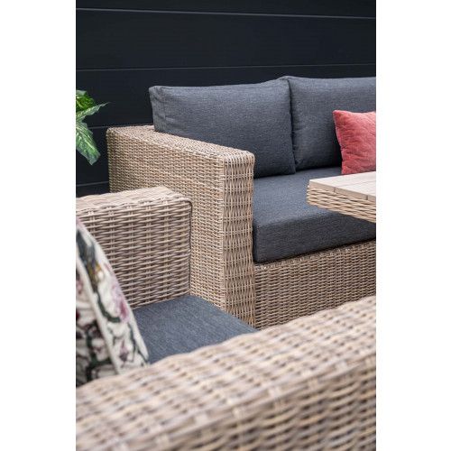 Tennessee open sofa - right - vintage willow - anthracite  texfiber