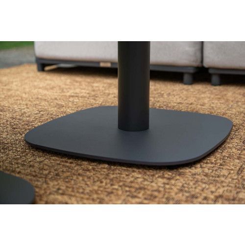 Saint Tropez lounge set - 7-pieces - carbon black - rope sand -  merino sand