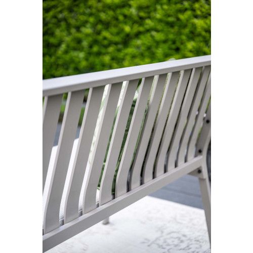 Bruno parkbench - aluminum - taupe - valley sand 