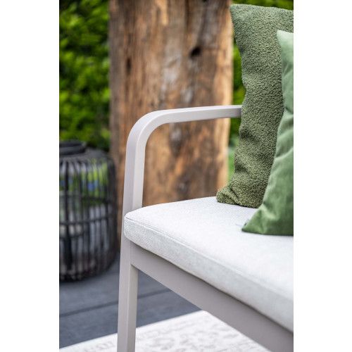 Bruno parkbench - aluminum - taupe - valley sand 