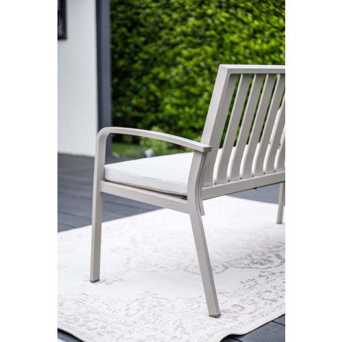 Bruno parkbench - aluminum - taupe - valley sand 
