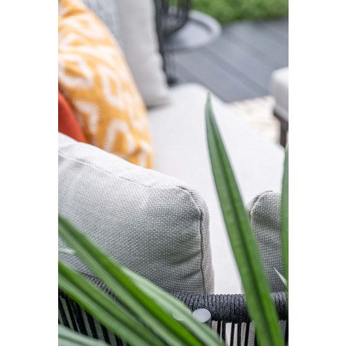 San Remo daybed - carbon black - rope lava black - valley sand