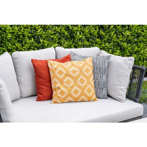 San Remo daybed - carbon black - rope lava black - valley sand
