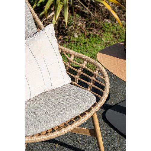 Castello lounge chair - light t look - natural - merino sand