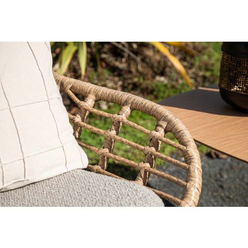 Castello lounge chair - light t look - natural - merino sand