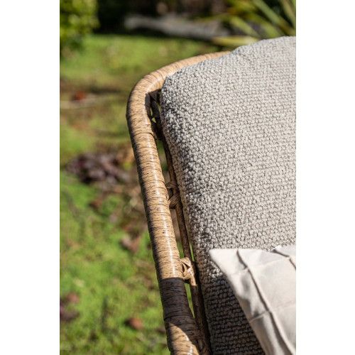 Castello lounge chair - light t look - natural - merino sand
