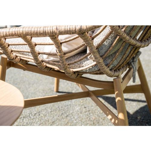 Castello lounge chair - light t look - natural - merino sand