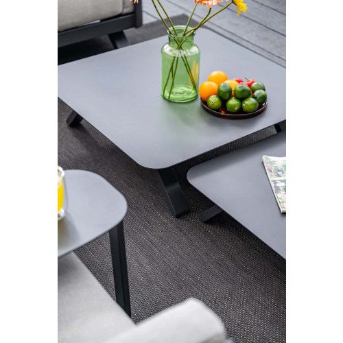 Realdo lounge sofaset - 5-pieces - carbon black- valley sand 