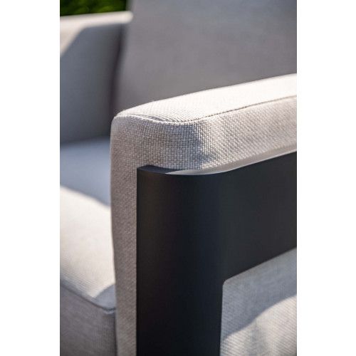 Realdo lounge sofaset - 5-pieces - carbon black- valley sand 