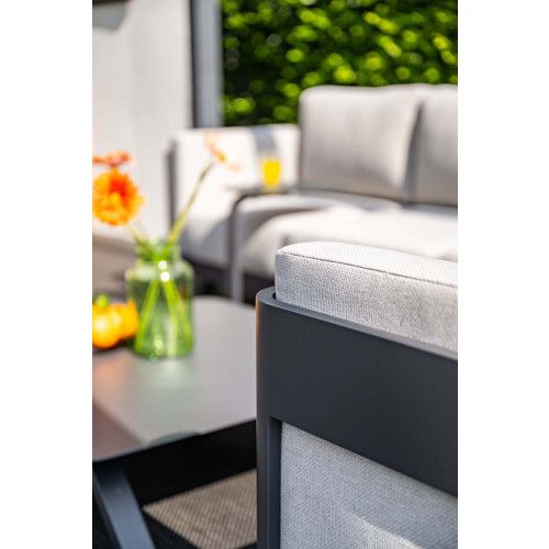 Realdo lounge sofaset - 5-pieces - carbon black- valley sand 