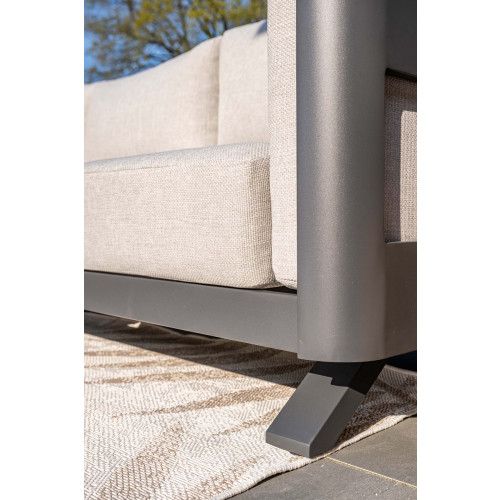 Realdo lounge cornerset - 5-piece - carbon black-valley sand 