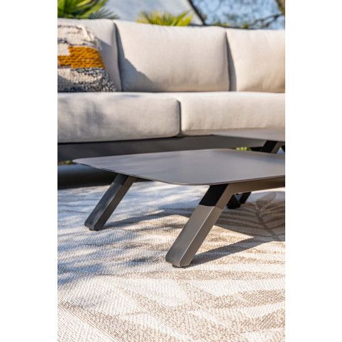 Realdo lounge cornerset - 5-piece - carbon black-valley sand 