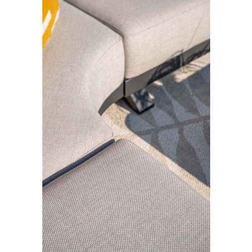 Realdo lounge cornerset - 5-piece - carbon black-valley sand 