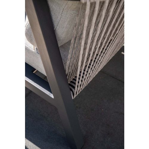 Monti loungeset - 4-pieces - carbon black  rope taupe - valley sand