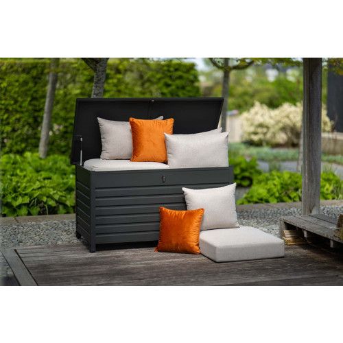 Cambridge cushionbox - 170x97,5xH97 cm  -  carbon black