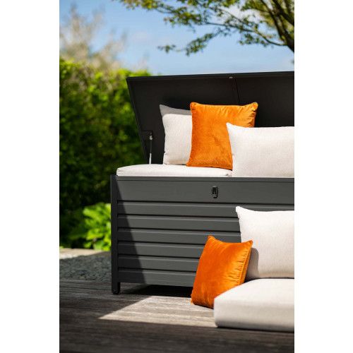 Cambridge cushionbox - 170x97,5xH97 cm  -  carbon black