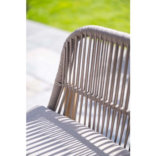 Talara loungeset - 5-pieces - acacia wood with white wash - rope taupe - grey sand