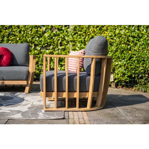 Kawela lounge set - 5-pieces - eucalyptus white wash - mystic grey