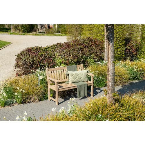 Vondel parkbench - 120 cm - eucalyptus white wash