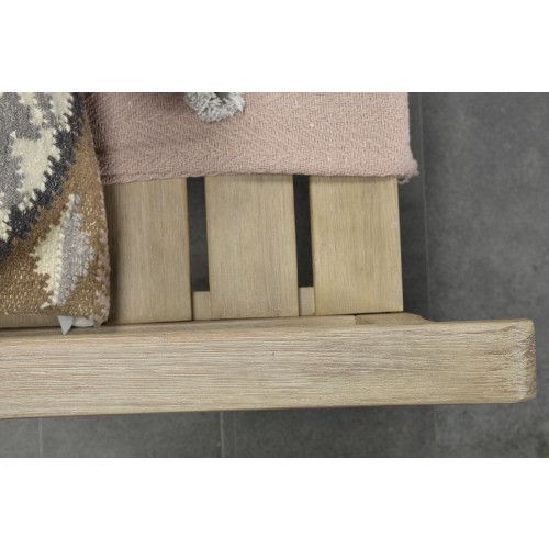 Vondel parkbench - 190 cm - eucalyptus white wash