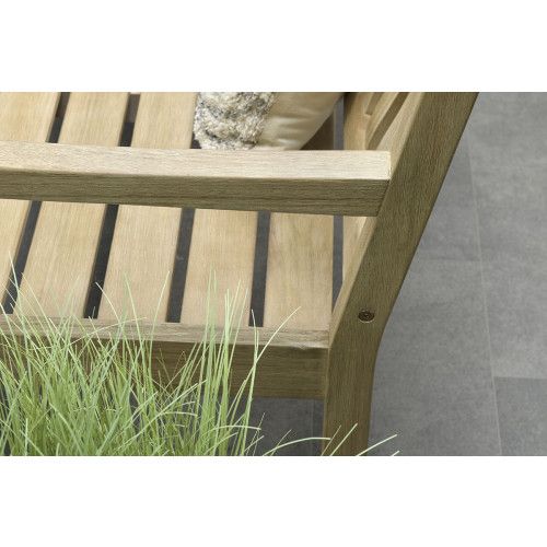 Vondel parkbench - 190 cm - eucalyptus white wash