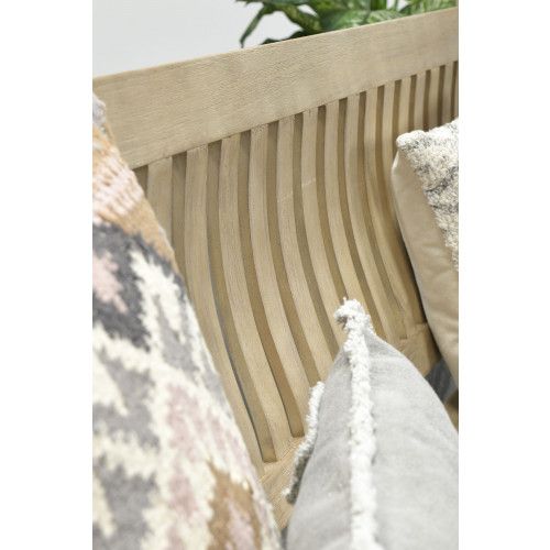 Vondel parkbench - 190 cm - eucalyptus white wash