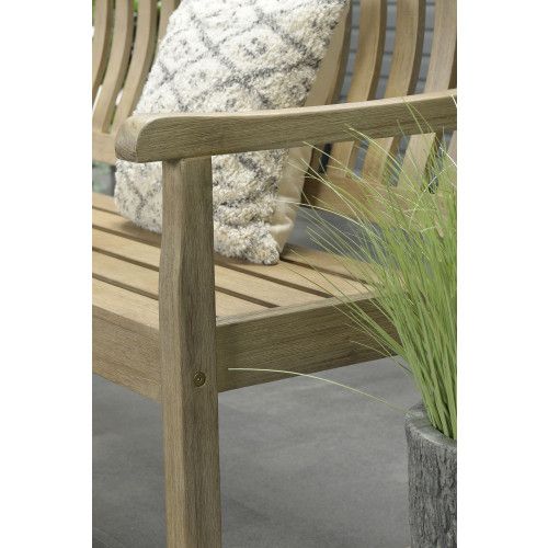Vondel parkbench - 190 cm - eucalyptus white wash