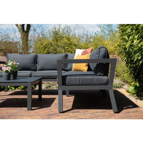 Colorado loungeset - 3-pieces - carbon black -  reflex black