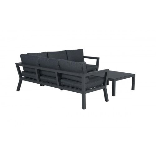Colorado loungeset - 3-pieces - carbon black -  reflex black