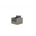 Menorca lounge chair - vintage willow - reflex black