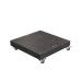 Special Hawaii granite parasolbase - 150 kg - black polished -  with wheels