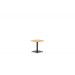 Leon sidetable - 50x50 cm - carbon black -  light teak look