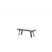 Sergio bench -  carbon black -  desert sand