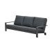 Lincoln 3-seater sofa -  carbon black -  reflex black