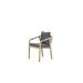 Santos dining chair - acacia white wash - rope dark grey - mystic grey