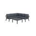 Colorado loungeset - 3-pieces - carbon black -  reflex black